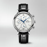 IWC Portofino Chronograph White Dial Black Leather Strap Watch for Men - IW391024