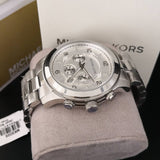 Michael Kors Runway Silver Dial Silver Stainless Steel Strap Watch for Men- MK8086