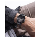 Guess Continental Chronograph Black Dial Black Mesh Strap Watch For Men - GW0582G3