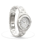 Chanel J12 Quartz Diamonds White Dial White Steel Strap Watch for Women - J12 H5703