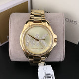 Michael Kors Bradshaw Quartz Gold Dial Gold Steel Strap Watch For Women - MK6555