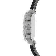 Fossil Pilot 54 Chronograph Black Dial Black Leather Strap Watch for Men - FS5181
