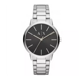 Armani Exchange Cayde Analog Black Dial Silver Steel Strap Watch For Men - AX2700