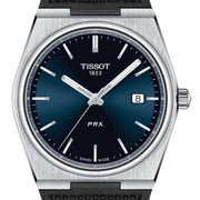 Tissot PRX Blue Dial Black Rubber Strap Watch For Men - T137.410.17.041.00