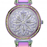 Guess Lily Analog Purple Dial Purple Steel Strap Watch For Women - GW0528L4