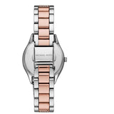 Michael Kors Lauryn Quartz Mother of Pearl White Dial Two Tone Steel Strap Watch For Women - MK4366