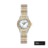 Tissot Carson Lady White Dial Two Tone Steel Strap Jam Tangan Wanita - T085.210.22.013.00