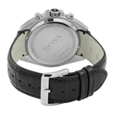 Hugo Boss Driver Black Dial Black Leather Strap Watch for Men - 1512879