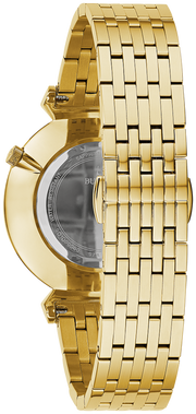 Versace V-Twist Black Dial Gold Mesh Bracelet Watch for Women - VELS00819