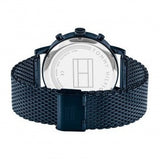 Tommy Hilfiger Evan Blue Dial Blue Mesh Bracelet Watch for Men - 1710397