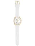 Michael Kors Hadyn Chronograph White Dial White Rubber Strap Watch for Women - MK7484