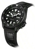 Seiko 5 Sport Automatic Black Dial Black Silicone Strap Watch For Men - SRPD65K3