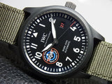 IWC Pilot’s Watch Mark XVIII Top Gun Edition “SFTI” Black Dial Green Nylon Strap Watch for Men - IW324712