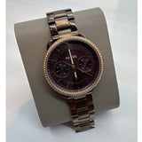 Fossil Tailor Analog Brown Dial Brown Steel Strap Watch for Women - ES4258