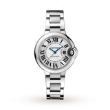 Cartier Ballon Bleu De Cartier Silver Dial Silver Steel Strap Watch for Women - WSBB0044