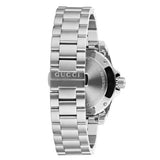 Gucci Dive Quartz Black Dial Silver Steel Strap Watch For Men - YA136301A