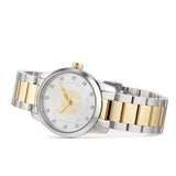 Gucci G Timeless Quartz Diamonds Silver Dial Two Tone Steel Strap Watch For Women - YA1265016