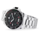 Gucci Dive Quartz Black Dial Silver Steel Strap Watch For Men - YA136221