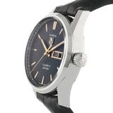 Jam Tangan Pria Tag Heuer Carrera Calibre 5 Automatic Black Dial Black Leather Strap - WAR201C.FC6266