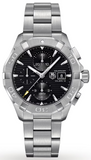 Tag Heuer Aquaracer Automatic Chronograph Black Dial Silver Steel Strap Watch for Men - CAY2110.BA0927