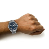 Tag Heuer Aquaracer Calibre 16 43mm Blue Dial Silver Steel Strap Watch untuk Pria - CAY211B.BA0927