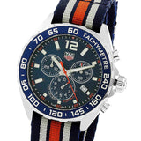 Tag Heuer Formula 1 Chronograph 43mm Dial Biru Jam Tangan NATO Strap untuk Pria - CAZ1014.FC8196