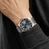 Tag Heuer Formula 1 Kaliber 5 Kronograf Antrasit Dial Jam Tangan Tali Baja Perak untuk Pria - WAZ2011.BA0842
