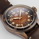 Tag Heuer Autavia 42mm Brown Dial Brown Leather Strap Watch for Men - WBE5191.FC8276