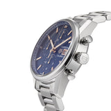 Tag Heuer Carrera Automatic Chronograph Blue Dial Silver Steel Strap Watch for Men - CBK2115.BA0715