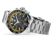 Tag Heuer Formula 1 Chronograph Black Dial Silver Steel Strap Watch for Men- CAZ101AC.BA0842