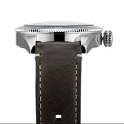 Tag Heuer Autavia Calibre 5 Automatic Blue Dial Brown Leather Strap Watch for Men - WBE5116.FC8266