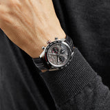 Tag Heuer Carrera Porsche Chronograph Special Edition Black Dial Black Leather Strap Watch for Men - CBN2A1F.FC6492