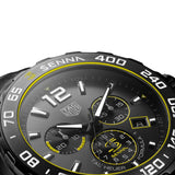 Tag Heuer Formula 1 Chronograph Senna Black Dial Black Leather Strap Watch for Men - CAZ101AJ.FC6487