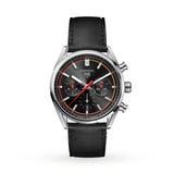 Tag Heuer Carrera Chronograph Black Dial Black Leather Strap Watch for Men - CBN201C.FC6542