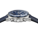 Tag Heuer Carrera Chronograph Blue Dial Blue Leather Strap Watch for Men - CBS2212.FC6535