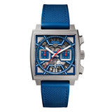 Tag Heuer Monaco Automatic Chronograph Blue Dial Blue Nylon Strap Watch for Men - CBL2182.FT6235