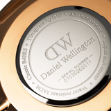 Daniel Wellington Classic Somerset White Dial Blue Leather Strap Watch For Women - DW00100123