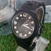 Marc Jacobs Pelly Black Dial Black Silicone Strap Watch for Women - MBM2528