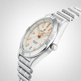 Breitling Chronomat 36 Mother of Pearl Dial Silver Steel Strap Watch for Women - A10380101A4A1