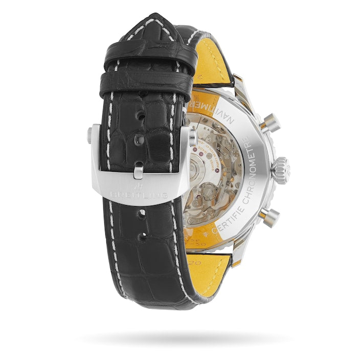 Breitling Navitimer B01 Chronograph 46 Blackeye Grey Dial Black Leather  Strap Limited Edition Watch | 46mm | UB01371A1B1P1
