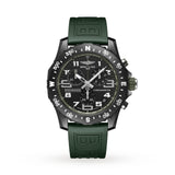 Breitling Endurance Pro Black Dial Green Rubber Strap Watch for Men - X82310D31B1S1