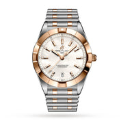 Breitling Chronomat B02 18K Red Gold White Dial Two Tone Steel Strap Watch for Men - U77310101A2U1