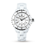 Chanel J12 Ceramic White Dial White Steel Strap Watch for Women - J12 H0968