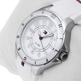 Tommy Hilfiger White Dial White Rubber Strap Watch for Women - 1781271