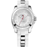 Tommy Hilfiger K2 White Dial White Rubber Strap Watch for Women - 1781306