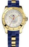 Tommy Hilfiger White Dial Two Tone Steel Strap Watch for Women - 1781307