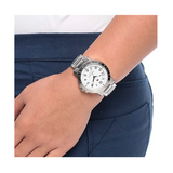 Tommy Hilfiger White Dial Silver Steel Strap Watch for Women - 1781397