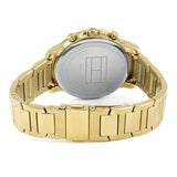 Tommy Hilfiger Claudia White Dial Gold Steel Strap Watch for Women - 1781742