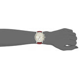 Tommy Hilfiger Claudia White Dial Red Leather Strap Watch for Women - 1781816