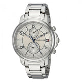 Tommy Hilfiger Claudia White Dial Silver Steel Strap Watch for Women - 1781819